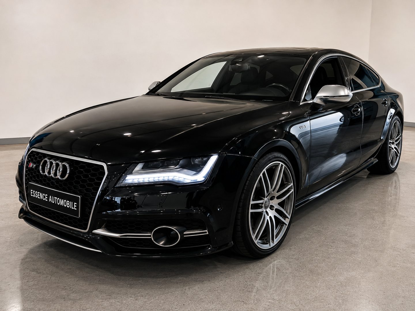 Audi S7 Sportback quattro noire — vue 3/4 avant